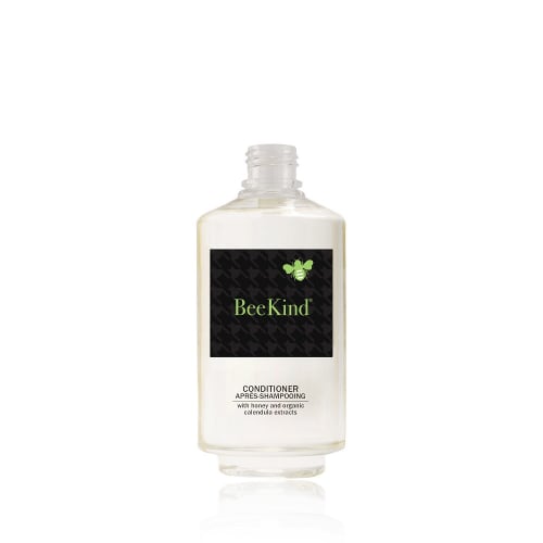 BeeKind Conditioner Clear Tamper-Proof Bottle, Empty, No Pump, 10oz/300ml